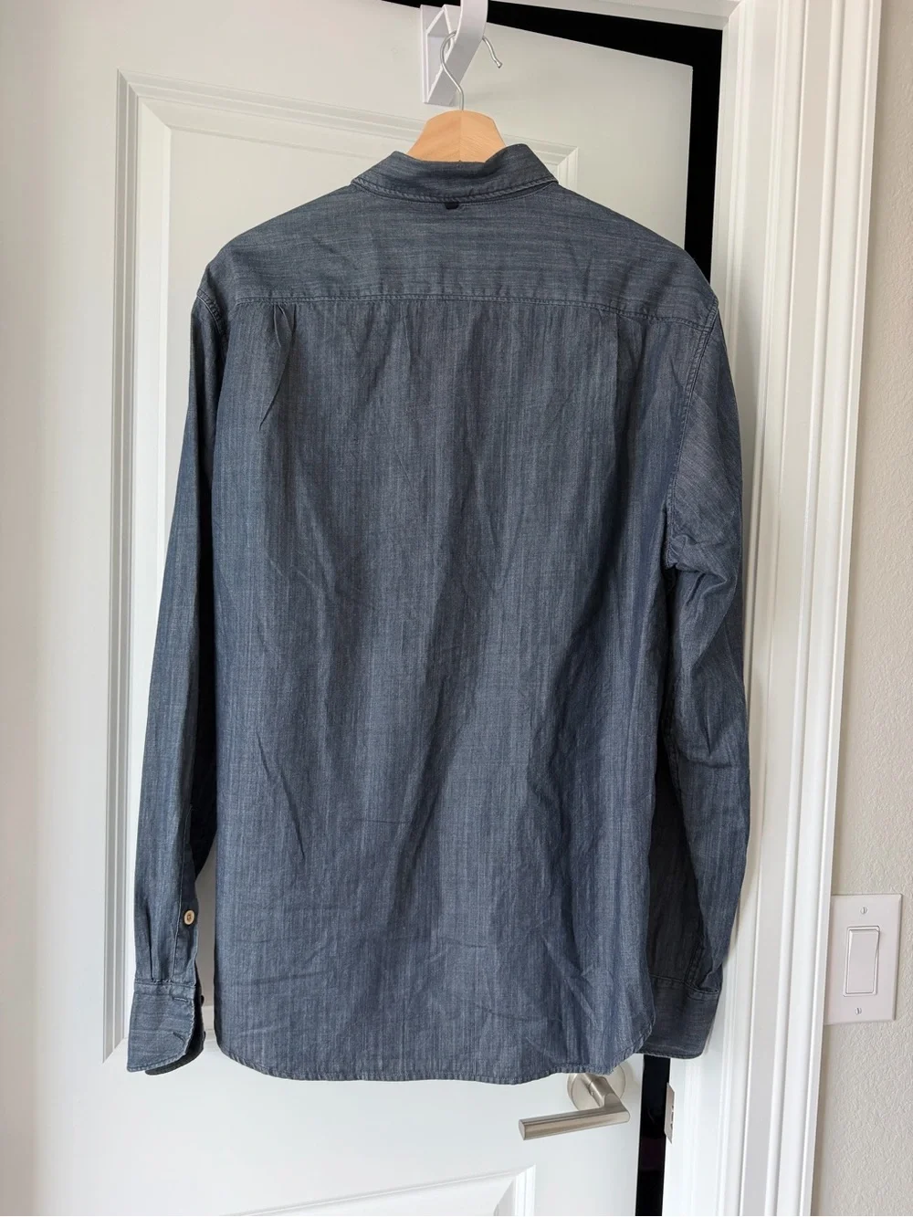 rag & bone Indigo Chambray Slim Fit Button-Down Shirt
